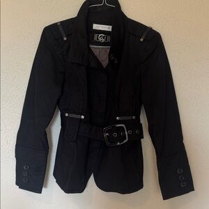 Zara Black Belted Coat